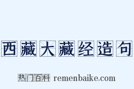 西藏大藏经造句是什么意思的图片